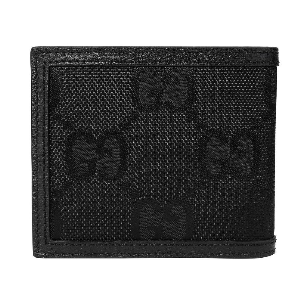 Gucci Black Grid Bifold The Wallet Off